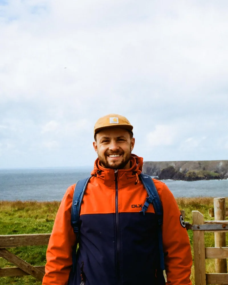 Fred Baggs on the coast path