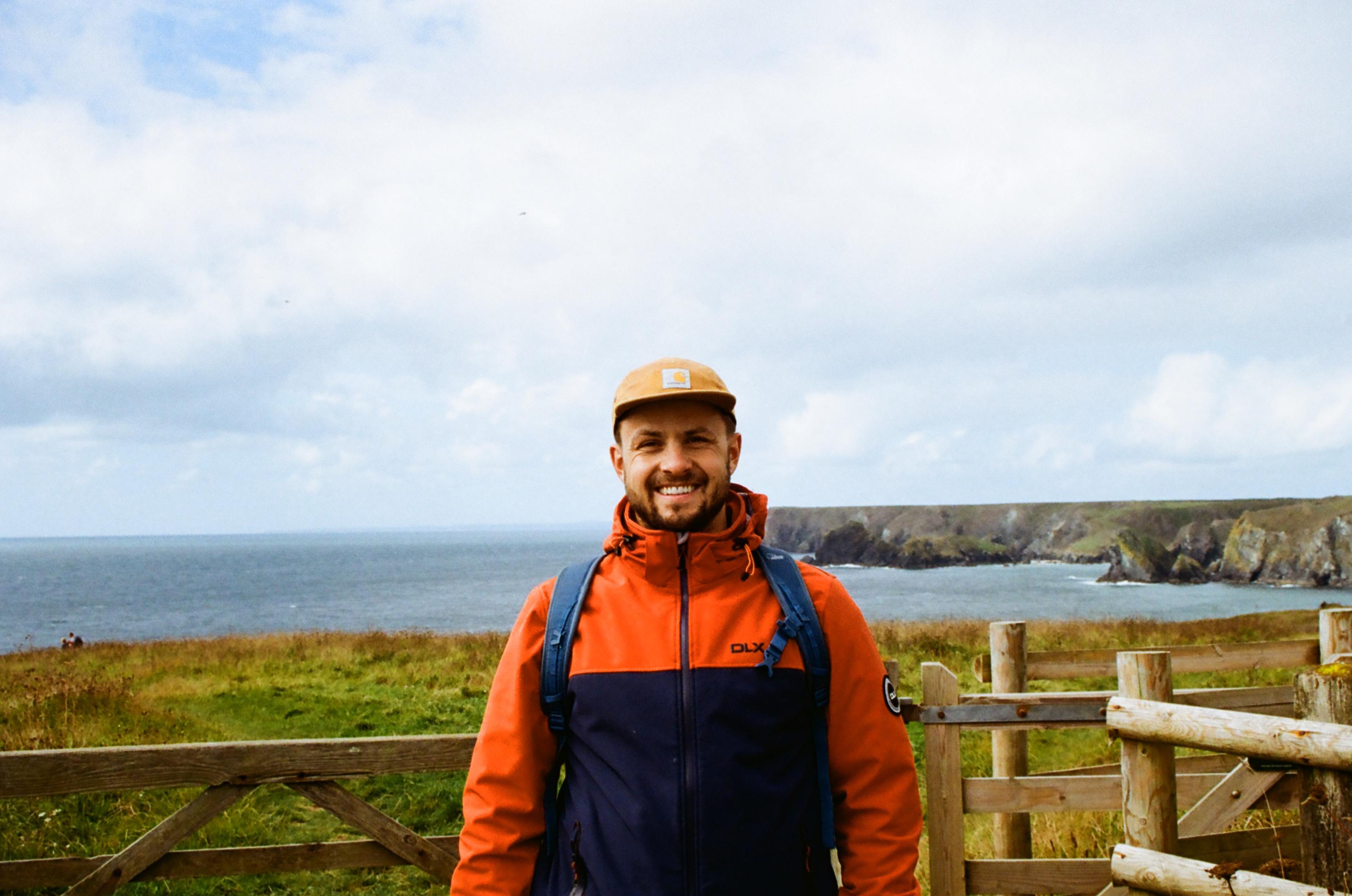 Fred Baggs on the coast path
